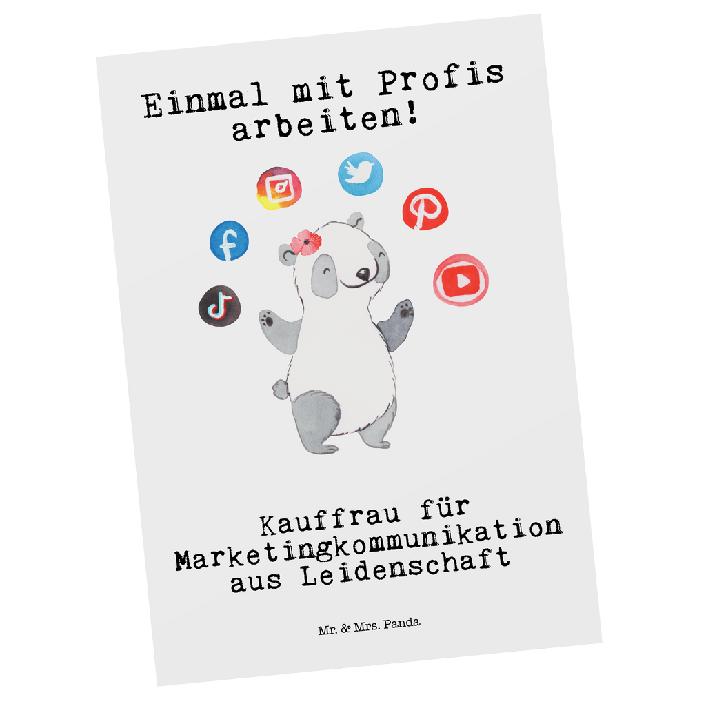 Postkarte Kauffrau für Marketingkommunikation aus Leidenschaft Geschenkkarte, Grußkarte, Karte, Einladung, Ansichtskarte, Geburtstagskarte, Einladungskarte, Beruf, Ausbildung, Jubiläum, Abschied, Rente, Kollege, Kollegin, Geschenk, Schenken, Arbeitskollege, Mitarbeiter, Firma, Danke, Dankeschön
