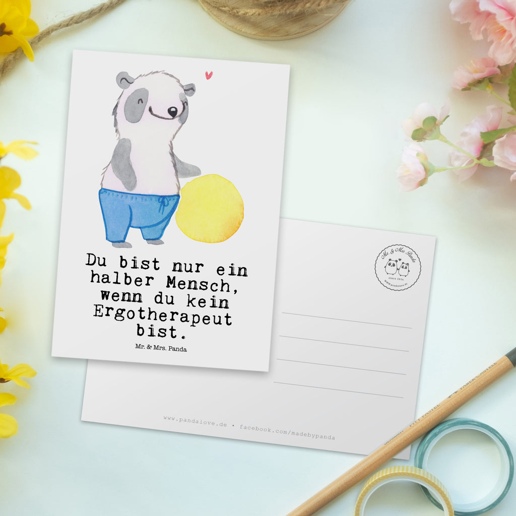 Postkarte Ergotherapeut mit Herz Geschenkkarte, Grußkarte, Karte, Einladung, Ansichtskarte, Geburtstagskarte, Einladungskarte, Dankeskarte, Beruf, Ausbildung, Jubiläum, Abschied, Rente, Kollege, Kollegin, Geschenk, Schenken, Arbeitskollege, Mitarbeiter, Firma, Danke, Dankeschön, Ergotherapeut, Ergotherapie