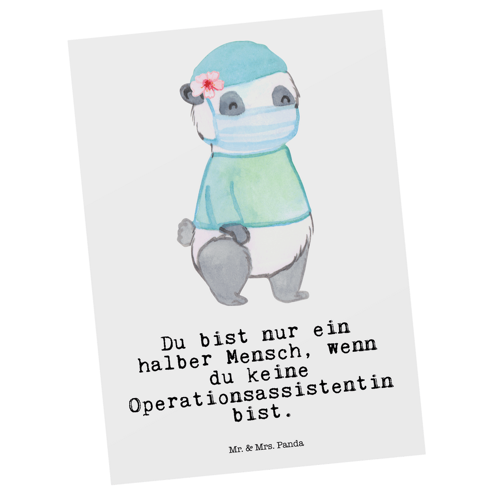 Postkarte Operationsassistentin mit Herz Geschenkkarte, Grußkarte, Karte, Einladung, Ansichtskarte, Geburtstagskarte, Einladungskarte, Dankeskarte, Beruf, Ausbildung, Jubiläum, Abschied, Rente, Kollege, Kollegin, Geschenk, Schenken, Arbeitskollege, Mitarbeiter, Firma, Danke, Dankeschön, Operationsassistentin, Operationstechnische Assistentin, OTA, OP Assistentin, Operationsassistenz