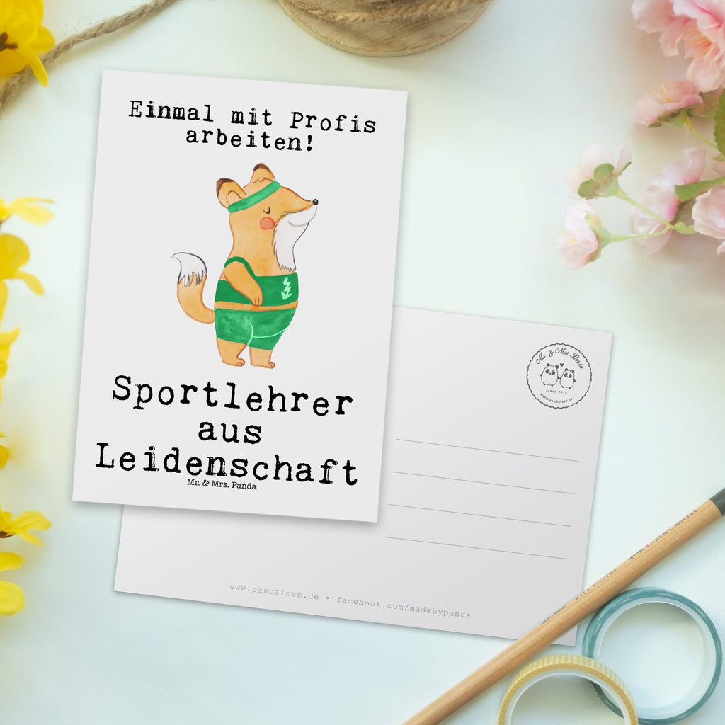 Postkarte Sportlehrer aus Leidenschaft Geschenkkarte, Grußkarte, Karte, Einladung, Ansichtskarte, Geburtstagskarte, Einladungskarte, Dankeskarte, Beruf, Ausbildung, Jubiläum, Abschied, Rente, Kollege, Kollegin, Geschenk, Schenken, Arbeitskollege, Mitarbeiter, Firma, Danke, Dankeschön