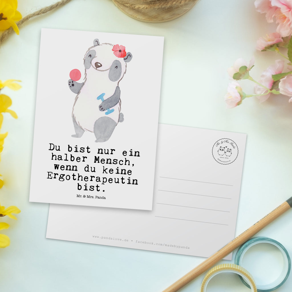 Postkarte Ergotherapeutin mit Herz Geschenkkarte, Grußkarte, Karte, Einladung, Ansichtskarte, Geburtstagskarte, Einladungskarte, Beruf, Ausbildung, Jubiläum, Abschied, Rente, Kollege, Kollegin, Geschenk, Schenken, Arbeitskollege, Mitarbeiter, Firma, Danke, Dankeschön, Ergotherapeutin, Ergotherapie