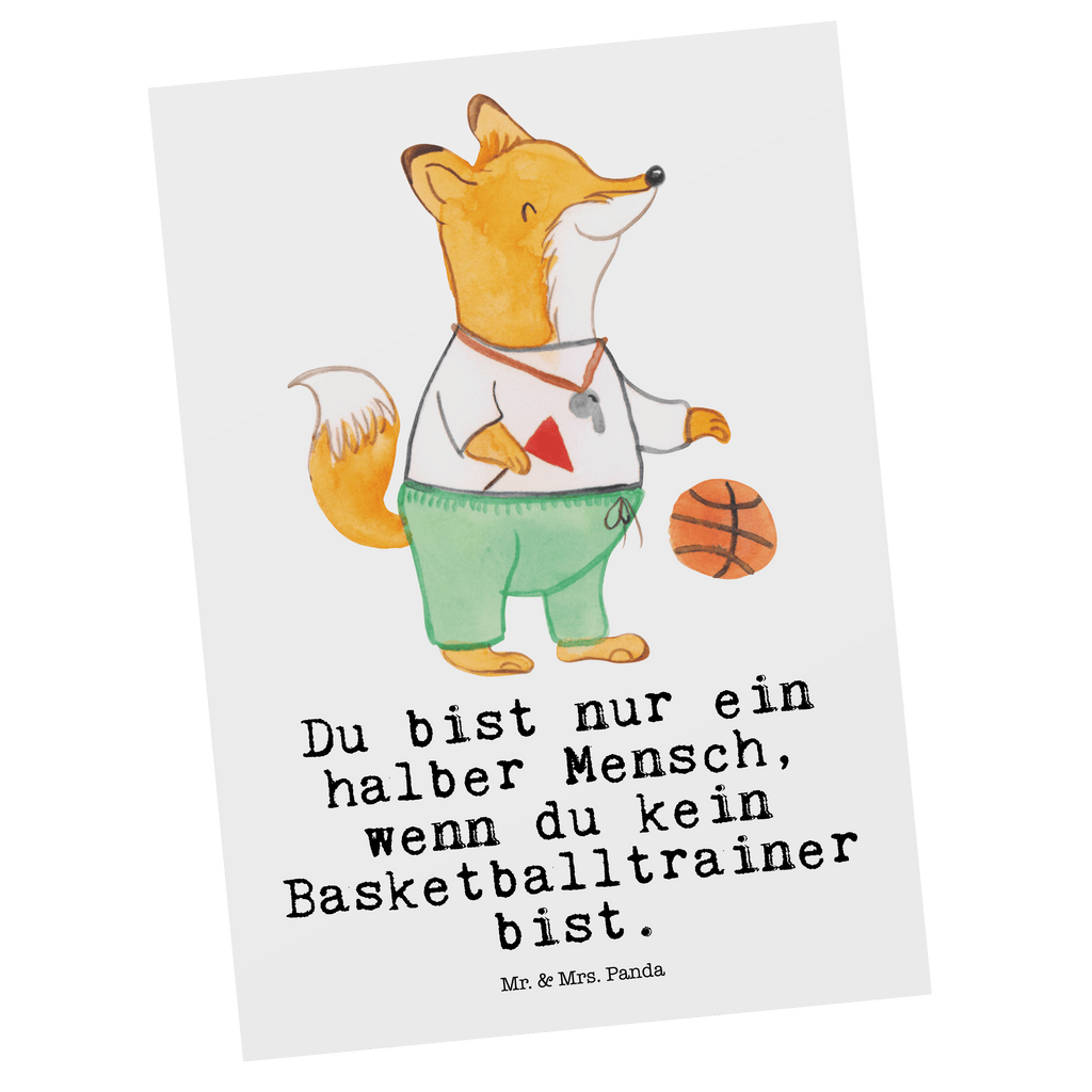 Postkarte Basketballtrainer mit Herz Geschenkkarte, Grußkarte, Karte, Einladung, Ansichtskarte, Geburtstagskarte, Einladungskarte, Dankeskarte, Beruf, Ausbildung, Jubiläum, Abschied, Rente, Kollege, Kollegin, Geschenk, Schenken, Arbeitskollege, Mitarbeiter, Firma, Danke, Dankeschön, Basketballtrainer, Basketball, Sport, Ballsport, Basketballcoach, Basketballer, Verein