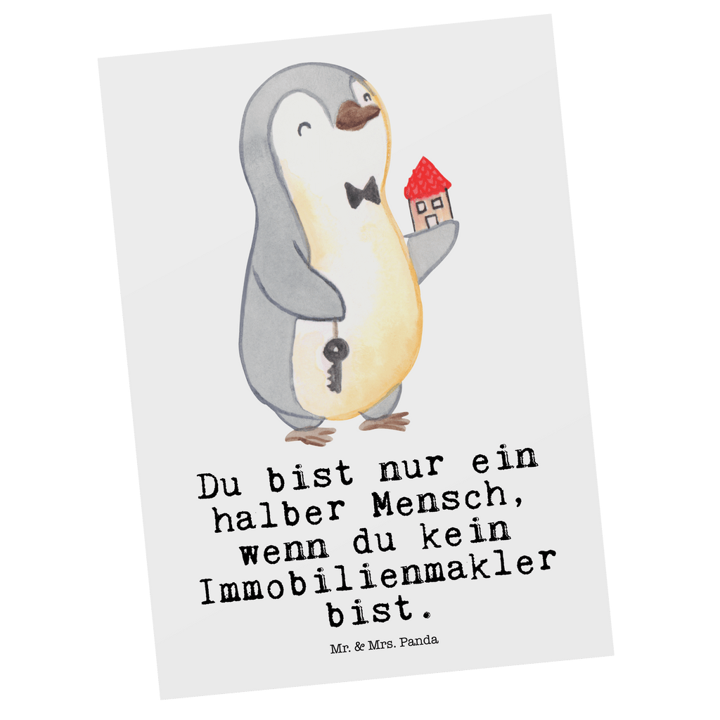 Postkarte Immobilienmakler mit Herz Geschenkkarte, Grußkarte, Karte, Einladung, Ansichtskarte, Geburtstagskarte, Einladungskarte, Dankeskarte, Beruf, Ausbildung, Jubiläum, Abschied, Rente, Kollege, Kollegin, Geschenk, Schenken, Arbeitskollege, Mitarbeiter, Firma, Danke, Dankeschön, Immobilienmakler, Immobilienhändler, Immobilienkaufmann, Immobilienbüro