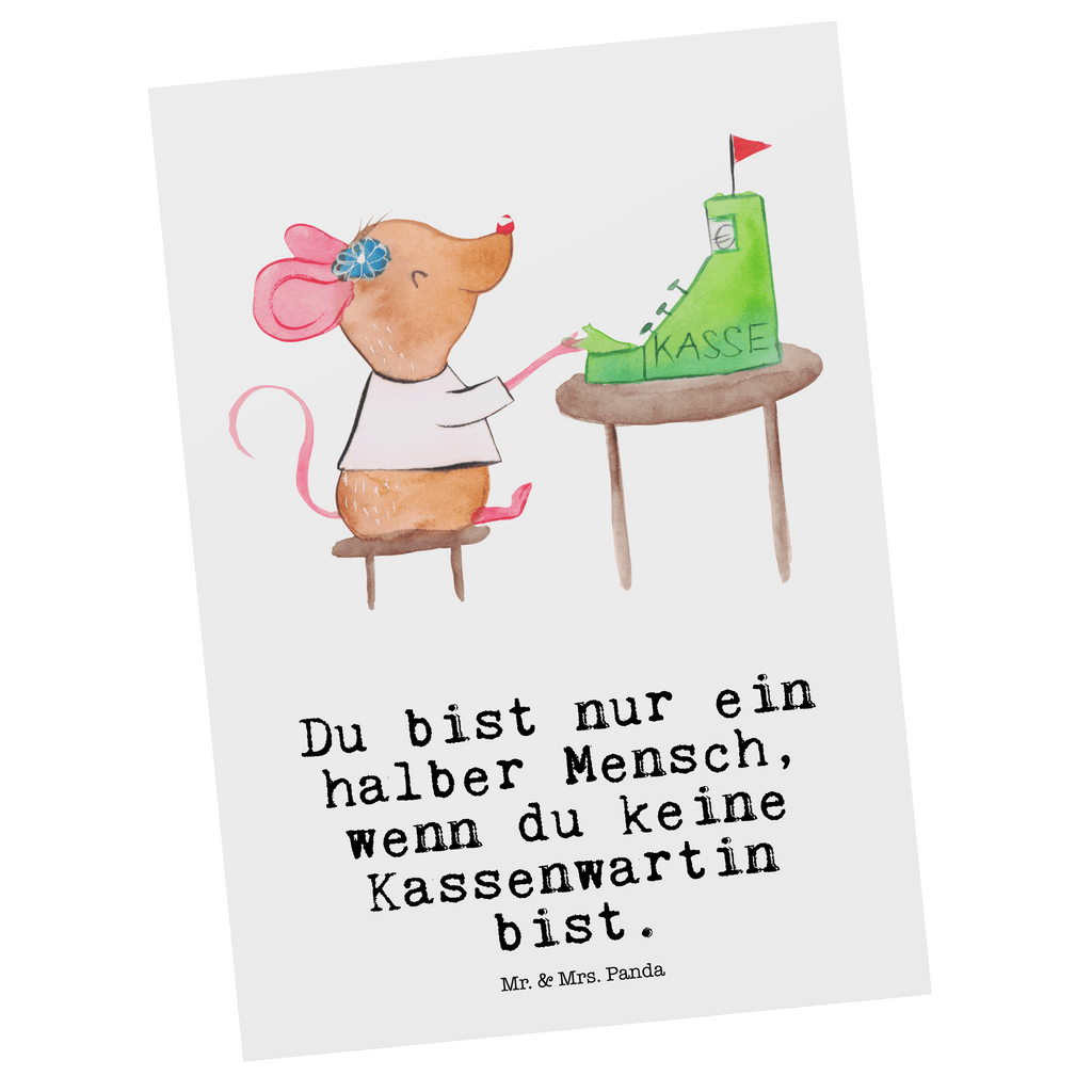 Postkarte Kassenwartin mit Herz Geschenkkarte, Grußkarte, Karte, Einladung, Ansichtskarte, Geburtstagskarte, Einladungskarte, Dankeskarte, Beruf, Ausbildung, Jubiläum, Abschied, Rente, Kollege, Kollegin, Geschenk, Schenken, Arbeitskollege, Mitarbeiter, Firma, Danke, Dankeschön, Kassenwartin, Schatzmeisterin, Verein