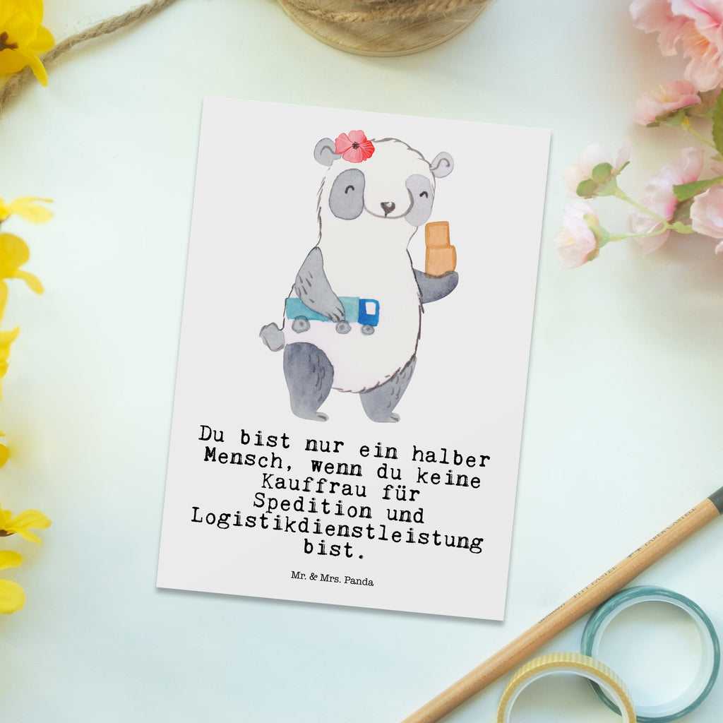 Postkarte Kauffrau für Spedition und Logistikdienstleistung mit Herz Geschenkkarte, Grußkarte, Karte, Einladung, Ansichtskarte, Geburtstagskarte, Einladungskarte, Dankeskarte, Beruf, Ausbildung, Jubiläum, Abschied, Rente, Kollege, Kollegin, Geschenk, Schenken, Arbeitskollege, Mitarbeiter, Firma, Danke, Dankeschön, Abschlussprüfung, Kauffrau für Spedition und Logistikdienstleistung, Ausbildungsgeschenk, Logistikerin, Speditionsmitarbeiterin