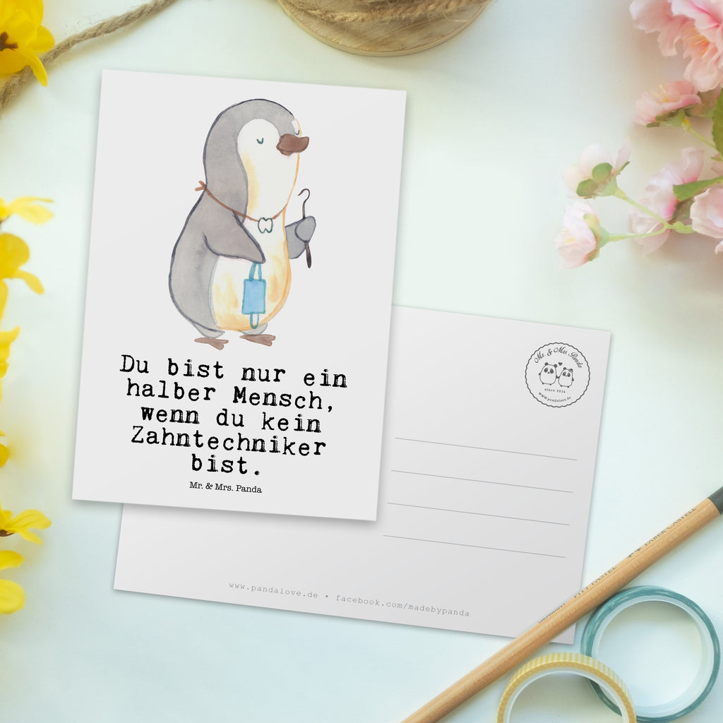 Postkarte Zahntechniker mit Herz Geschenkkarte, Grußkarte, Karte, Einladung, Ansichtskarte, Geburtstagskarte, Einladungskarte, Dankeskarte, Beruf, Ausbildung, Jubiläum, Abschied, Rente, Kollege, Kollegin, Geschenk, Schenken, Arbeitskollege, Mitarbeiter, Firma, Danke, Dankeschön