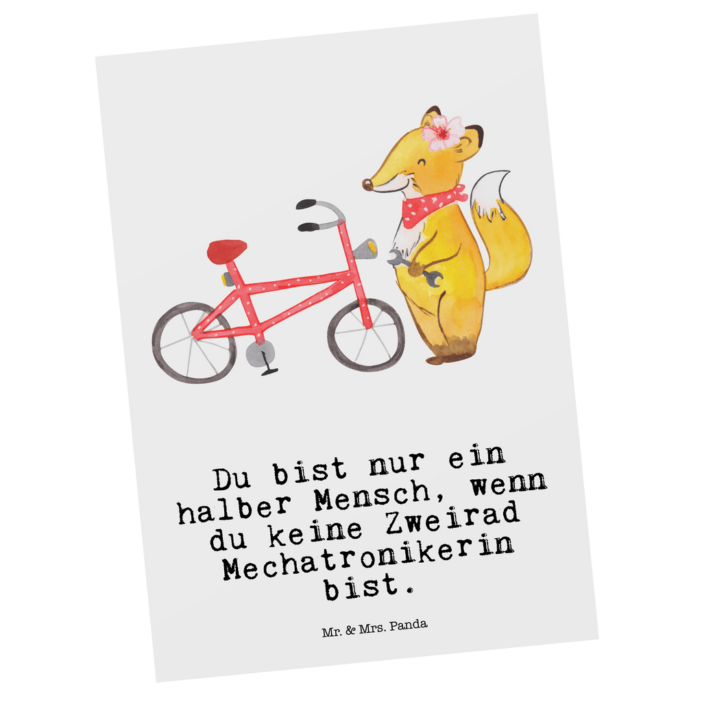 Postkarte Zweirad Mechatronikerin mit Herz Geschenkkarte, Grußkarte, Karte, Einladung, Ansichtskarte, Geburtstagskarte, Einladungskarte, Dankeskarte, Beruf, Ausbildung, Jubiläum, Abschied, Rente, Kollege, Kollegin, Geschenk, Schenken, Arbeitskollege, Mitarbeiter, Firma, Danke, Dankeschön