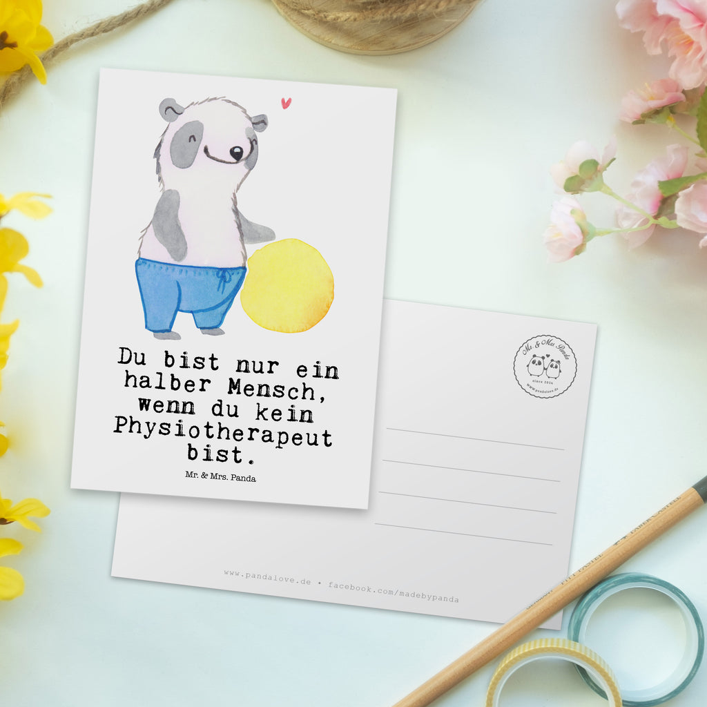Postkarte Physiotherapeut mit Herz Geschenkkarte, Grußkarte, Karte, Einladung, Ansichtskarte, Geburtstagskarte, Einladungskarte, Dankeskarte, Beruf, Ausbildung, Jubiläum, Abschied, Rente, Kollege, Kollegin, Geschenk, Schenken, Arbeitskollege, Mitarbeiter, Firma, Danke, Dankeschön