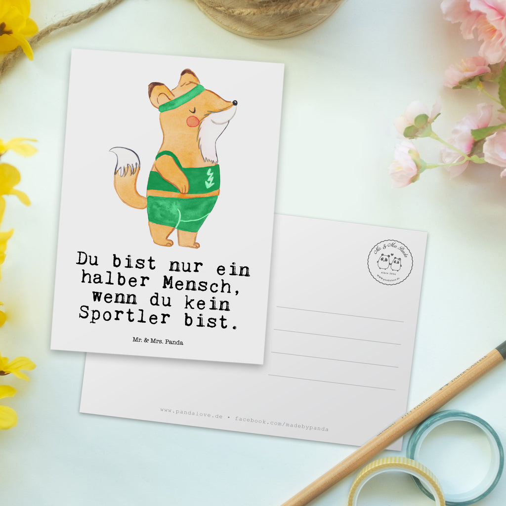 Postkarte Sportler mit Herz Geschenkkarte, Grußkarte, Karte, Einladung, Ansichtskarte, Geburtstagskarte, Einladungskarte, Dankeskarte, Beruf, Ausbildung, Jubiläum, Abschied, Rente, Kollege, Kollegin, Geschenk, Schenken, Arbeitskollege, Mitarbeiter, Firma, Danke, Dankeschön