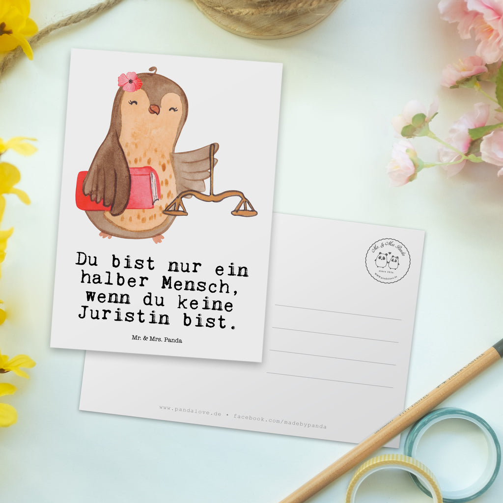 Postkarte Juristin mit Herz Geschenkkarte, Grußkarte, Karte, Einladung, Ansichtskarte, Geburtstagskarte, Einladungskarte, Beruf, Ausbildung, Jubiläum, Abschied, Rente, Kollege, Kollegin, Geschenk, Schenken, Arbeitskollege, Mitarbeiter, Firma, Danke, Dankeschön, Juristin, Anwältin, Jura Studium, Master of laws, Staatsexamen, Jurastudent, Anwaltskanzlei