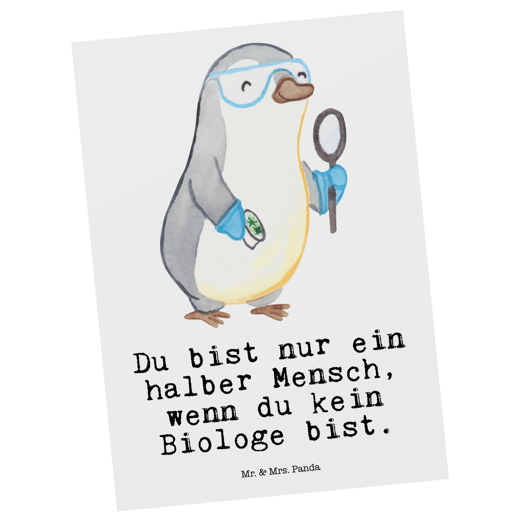 Postkarte Biologe mit Herz Geschenkkarte, Grußkarte, Karte, Einladung, Ansichtskarte, Geburtstagskarte, Einladungskarte, Beruf, Ausbildung, Jubiläum, Abschied, Rente, Kollege, Kollegin, Geschenk, Schenken, Arbeitskollege, Mitarbeiter, Firma, Danke, Dankeschön, Biologe, Biologie, Naturwissenschaftler, Labor, Studium, Bachelor, Master