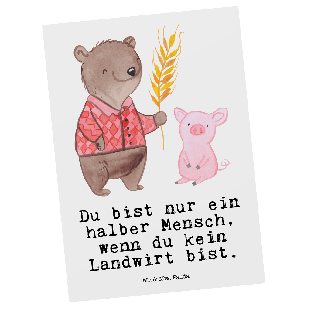 Postkarte Landwirt mit Herz Geschenkkarte, Grußkarte, Karte, Einladung, Ansichtskarte, Geburtstagskarte, Einladungskarte, Beruf, Ausbildung, Jubiläum, Abschied, Rente, Kollege, Kollegin, Geschenk, Schenken, Arbeitskollege, Mitarbeiter, Firma, Danke, Dankeschön, Landwirt; Bauer, Tierwirt, Agronom, Farmer, Bauernhof