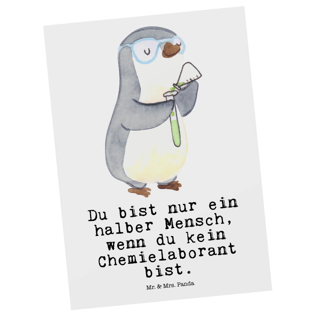 Postkarte Chemielaborant mit Herz Geschenkkarte, Grußkarte, Karte, Einladung, Ansichtskarte, Geburtstagskarte, Einladungskarte, Dankeskarte, Beruf, Ausbildung, Jubiläum, Abschied, Rente, Kollege, Kollegin, Geschenk, Schenken, Arbeitskollege, Mitarbeiter, Firma, Danke, Dankeschön, Chemiker, Chemielaborant, Naturwissenschaftler, Labor, Studium, Forschung, Wissenschaftler