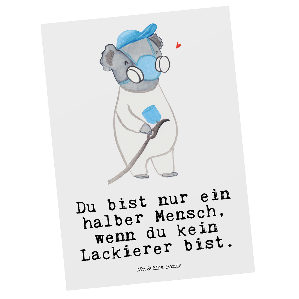 Postkarte Lackierer mit Herz Geschenkkarte, Grußkarte, Karte, Einladung, Ansichtskarte, Geburtstagskarte, Einladungskarte, Beruf, Ausbildung, Jubiläum, Abschied, Rente, Kollege, Kollegin, Geschenk, Schenken, Arbeitskollege, Mitarbeiter, Firma, Danke, Dankeschön, Lackierer, Lackierermeister, Werkstatt Lackierer, Gesellenprüfung