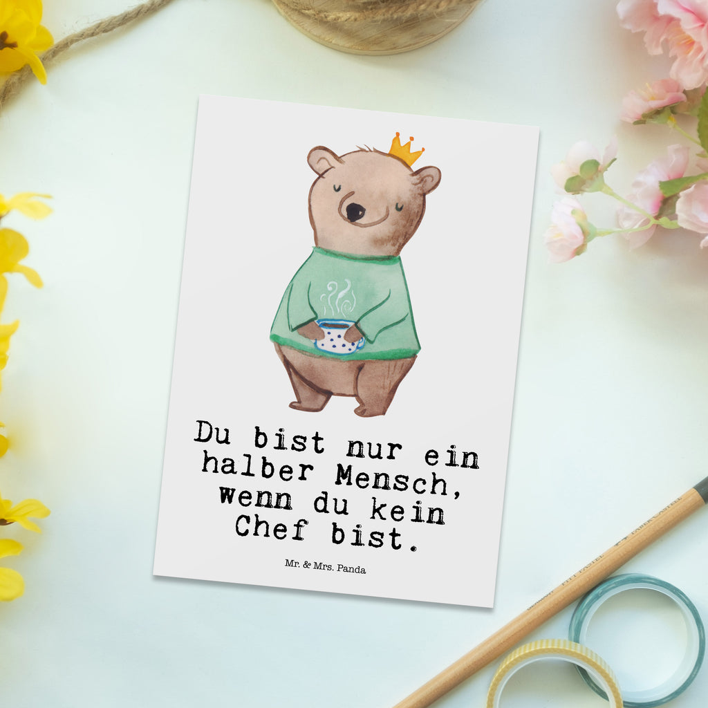 Postkarte Chef mit Herz Geschenkkarte, Grußkarte, Karte, Einladung, Ansichtskarte, Geburtstagskarte, Einladungskarte, Dankeskarte, Beruf, Ausbildung, Jubiläum, Abschied, Rente, Kollege, Kollegin, Geschenk, Schenken, Arbeitskollege, Mitarbeiter, Firma, Danke, Dankeschön, CEO, Chef, Führungskraft, Geschäftsinhaber, Firmeninhaber, Unternehmensinhaber, Direktor, Leiter