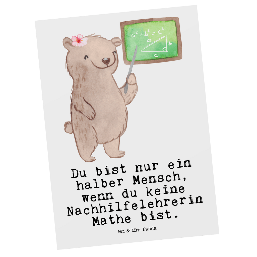 Postkarte Nachhilfelehrerin Mathe mit Herz Geschenkkarte, Grußkarte, Karte, Einladung, Ansichtskarte, Geburtstagskarte, Einladungskarte, Dankeskarte, Beruf, Ausbildung, Jubiläum, Abschied, Rente, Kollege, Kollegin, Geschenk, Schenken, Arbeitskollege, Mitarbeiter, Firma, Danke, Dankeschön, Mathematik Nachhilfelehrerin, Mathe Nachhilfe, Nachhilfeunterrricht