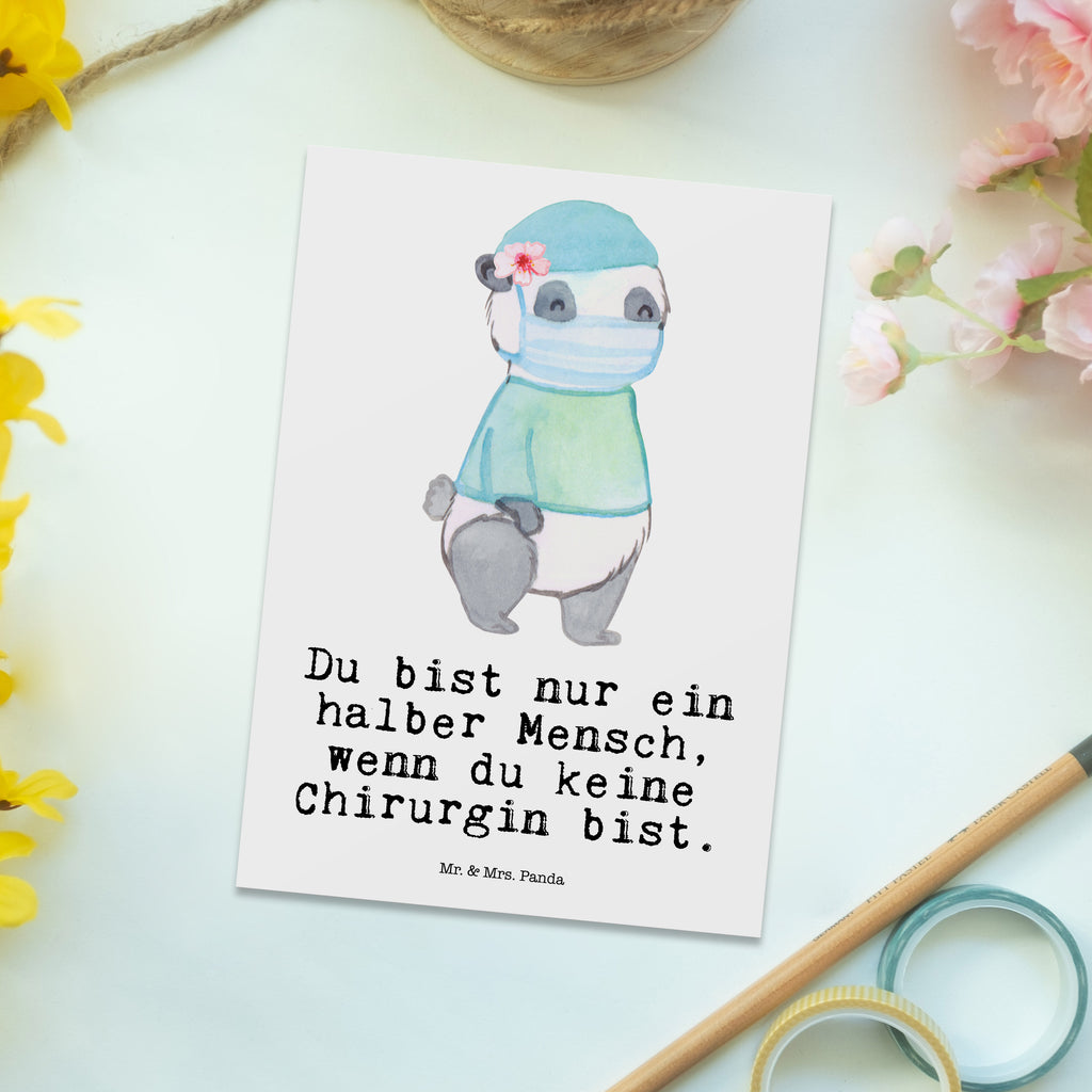 Postkarte Chirurgin mit Herz Geschenkkarte, Grußkarte, Karte, Einladung, Ansichtskarte, Geburtstagskarte, Einladungskarte, Beruf, Ausbildung, Jubiläum, Abschied, Rente, Kollege, Kollegin, Geschenk, Schenken, Arbeitskollege, Mitarbeiter, Firma, Danke, Dankeschön, Chirurgin, Unfallchirurgini, Notfallchirurgin, Krankenhaus, Ärztin, Medizinerin