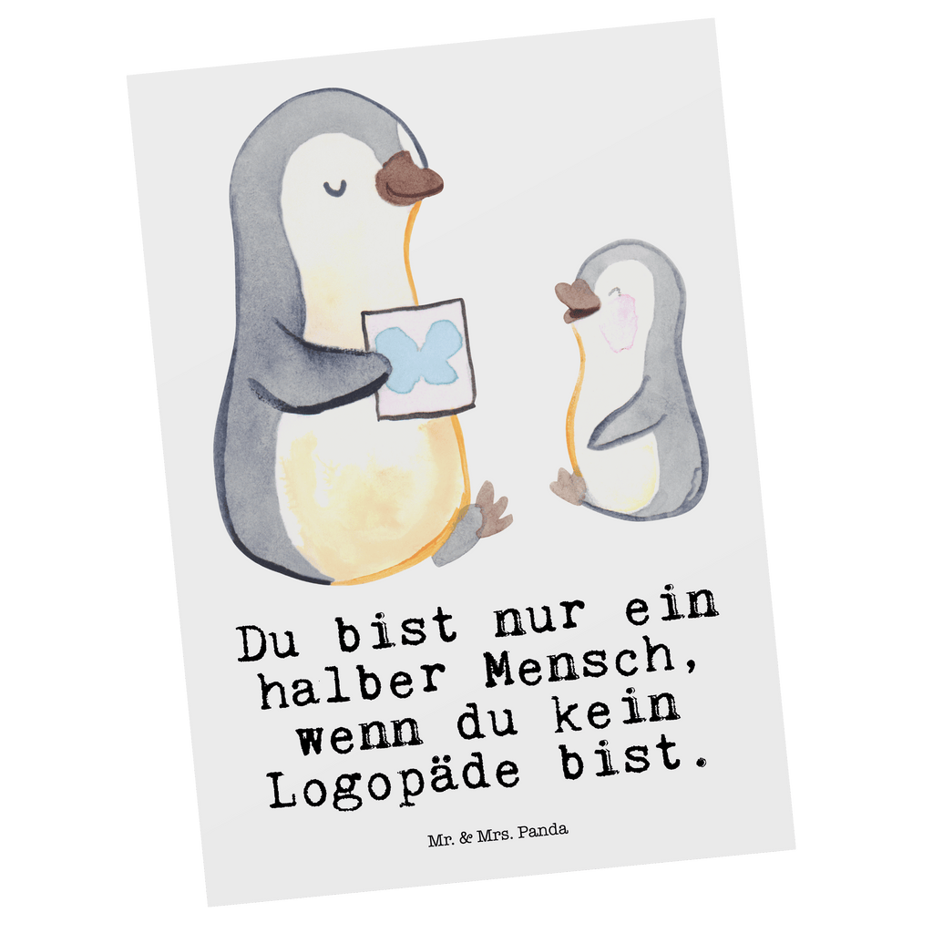 Postkarte Logopäde mit Herz Geschenkkarte, Grußkarte, Karte, Einladung, Ansichtskarte, Geburtstagskarte, Einladungskarte, Beruf, Ausbildung, Jubiläum, Abschied, Rente, Kollege, Kollegin, Geschenk, Schenken, Arbeitskollege, Mitarbeiter, Firma, Danke, Dankeschön, Logopäde, Logopädie, Studium