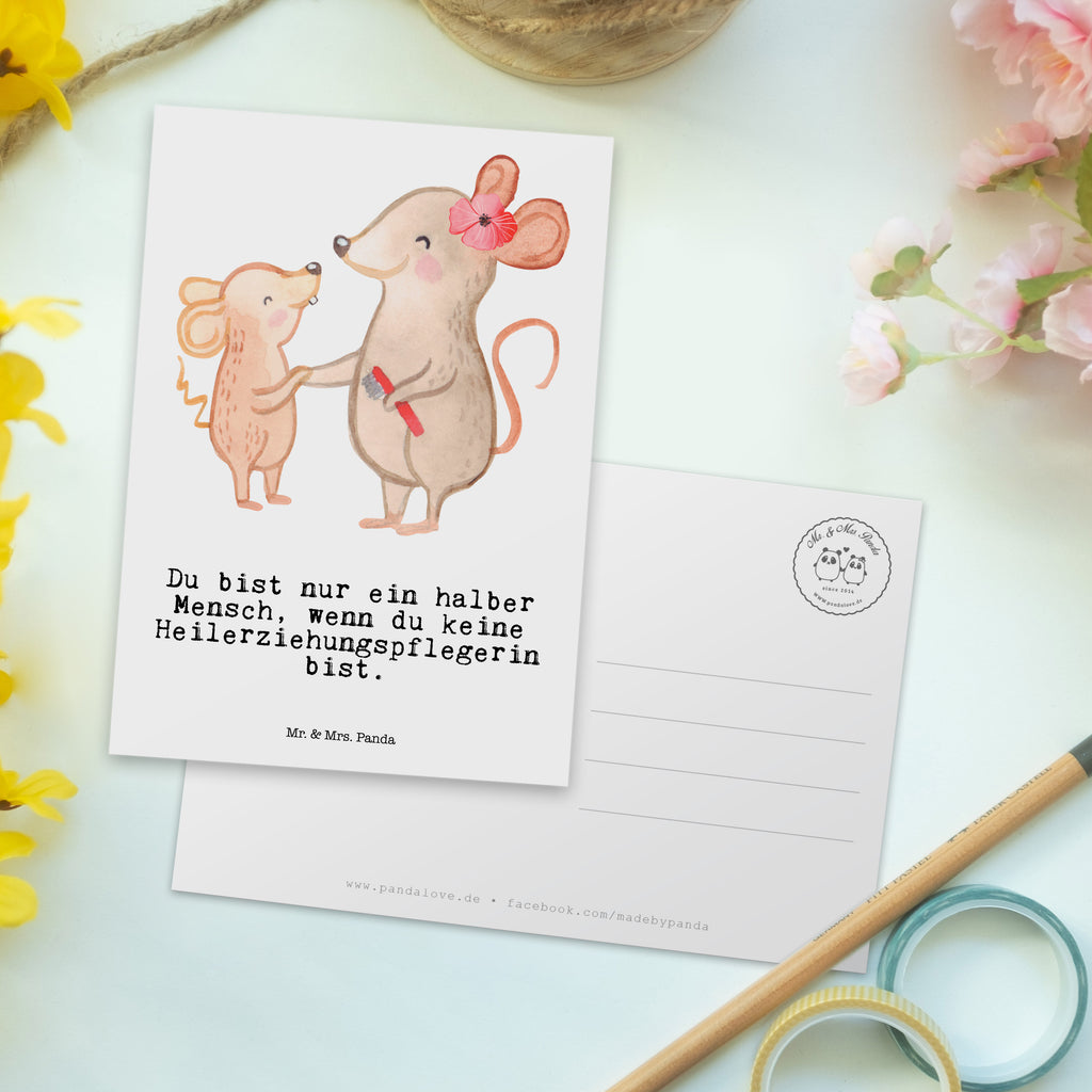 Postkarte Heilerziehungspflegerin mit Herz Geschenkkarte, Grußkarte, Karte, Einladung, Ansichtskarte, Geburtstagskarte, Einladungskarte, Dankeskarte, Beruf, Ausbildung, Jubiläum, Abschied, Rente, Kollege, Kollegin, Geschenk, Schenken, Arbeitskollege, Mitarbeiter, Firma, Danke, Dankeschön, Heilerziehungspflegerin, Heilpädagogin