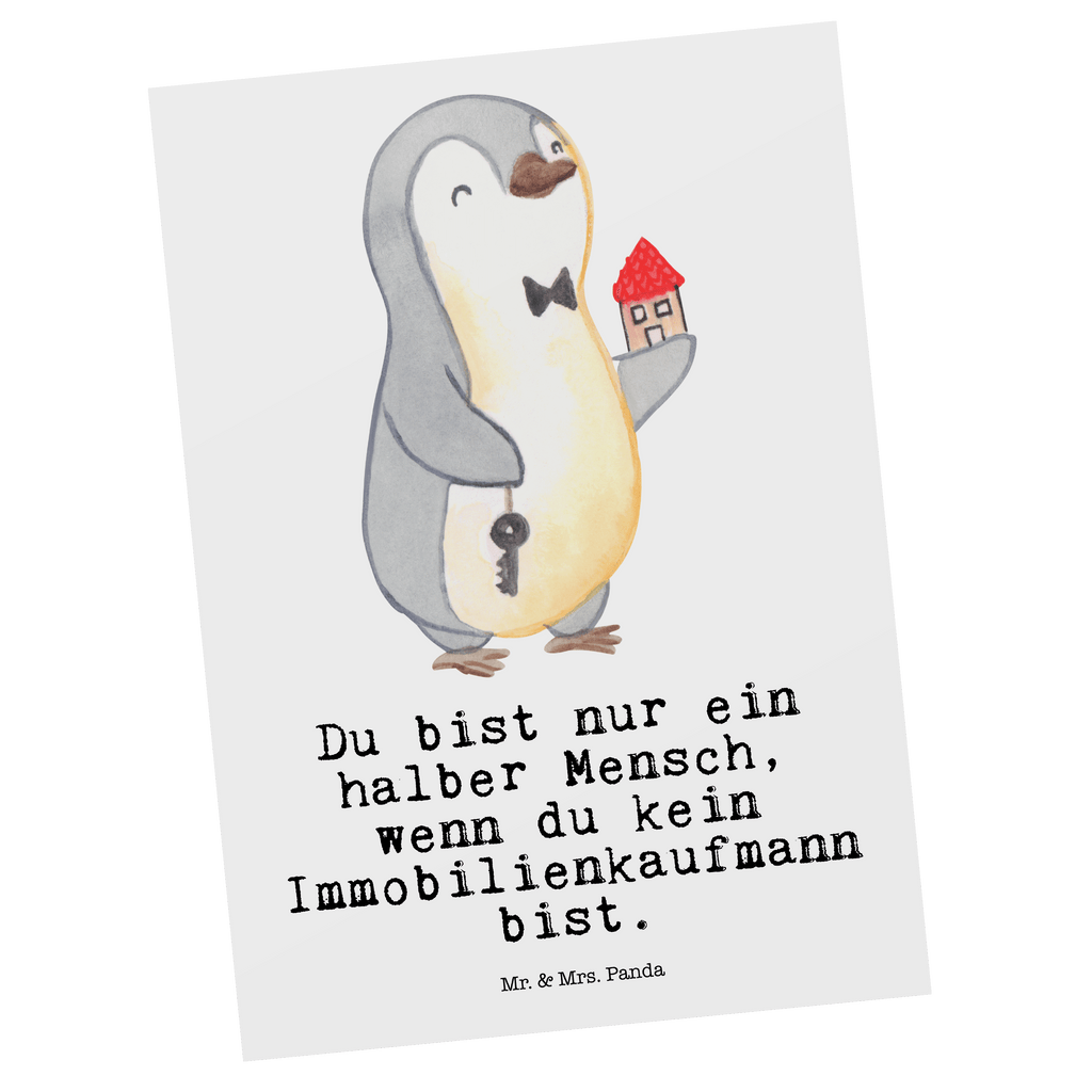 Postkarte Immobilienkaufmann mit Herz Geschenkkarte, Grußkarte, Karte, Einladung, Ansichtskarte, Geburtstagskarte, Einladungskarte, Dankeskarte, Beruf, Ausbildung, Jubiläum, Abschied, Rente, Kollege, Kollegin, Geschenk, Schenken, Arbeitskollege, Mitarbeiter, Firma, Danke, Dankeschön, Immobilienmakler, Immobilienhändler, Immobilienkaufmann, Immobilienbüro