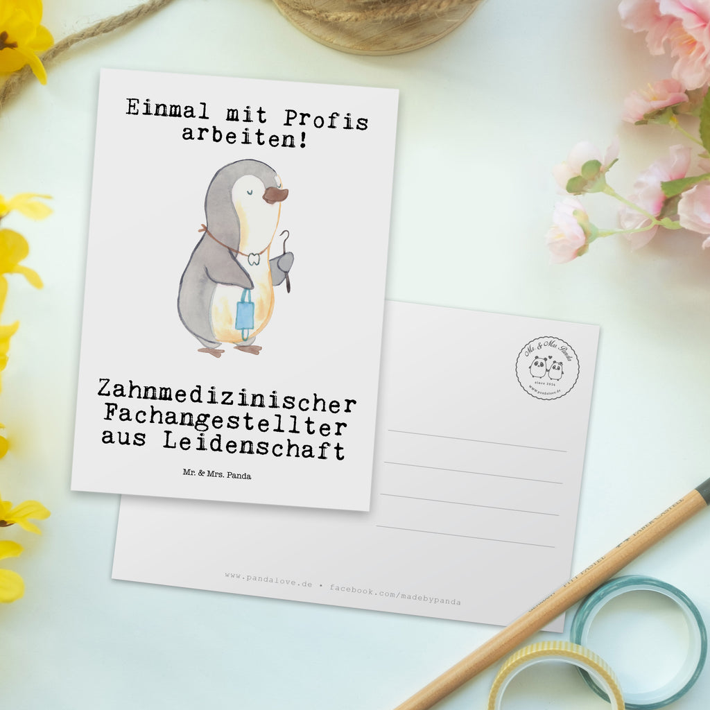 Postkarte Zahnmedizinischer Fachangestellter aus Leidenschaft Geschenkkarte, Grußkarte, Karte, Einladung, Ansichtskarte, Geburtstagskarte, Einladungskarte, Dankeskarte, Beruf, Ausbildung, Jubiläum, Abschied, Rente, Kollege, Kollegin, Geschenk, Schenken, Arbeitskollege, Mitarbeiter, Firma, Danke, Dankeschön