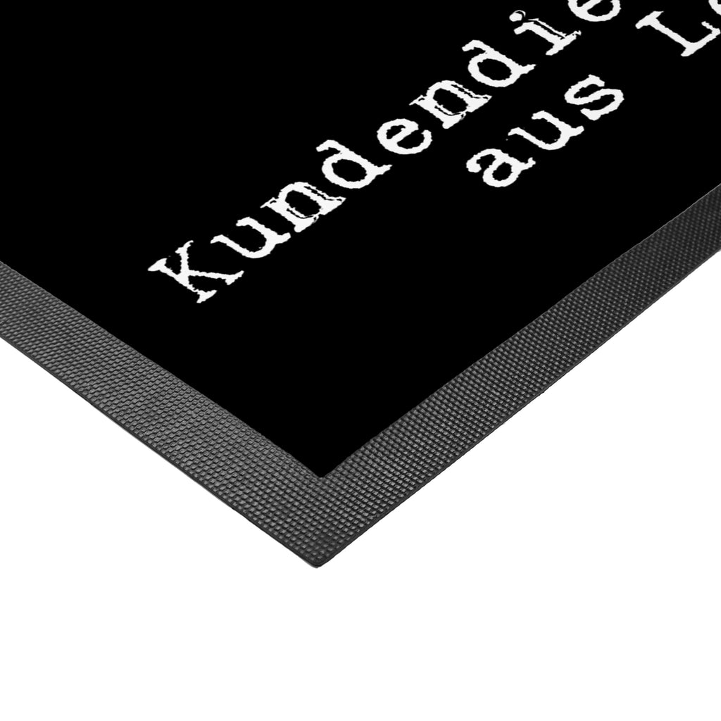 Fußmatte Kundendienstmitarbeiterin aus Leidenschaft Kundendienstmitarbeiterin, Callcenteragentin, customer service, backoffice mitarbeiter,  Türvorleger, Schmutzmatte, Fußabtreter, Matte, Schmutzfänger, Fußabstreifer, Schmutzfangmatte, Türmatte, Motivfußmatte,  Haustürmatte, Vorleger  Beruf, Ausbildung, Jubiläum, Abschied, Rente, Kollege, Kollegin, Geschenk, Schenken, Arbeitskollege, Mitarbeiter, Firma, Danke, Dankeschön