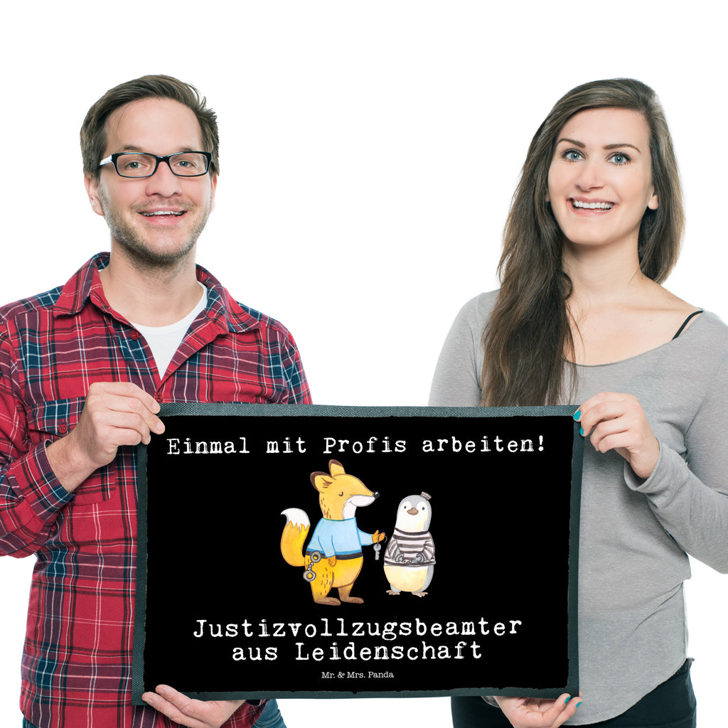 Fußmatte Justizvollzugsbeamter aus Leidenschaft Gefängniswärter, Justizvollzugsbeamter Türvorleger, Schmutzmatte, Fußabtreter, Matte, Schmutzfänger, Fußabstreifer, Schmutzfangmatte, Türmatte, Motivfußmatte,  Haustürmatte, Vorleger  Beruf, Ausbildung, Jubiläum, Abschied, Rente, Kollege, Kollegin, Geschenk, Schenken, Arbeitskollege, Mitarbeiter, Firma, Danke, Dankeschön