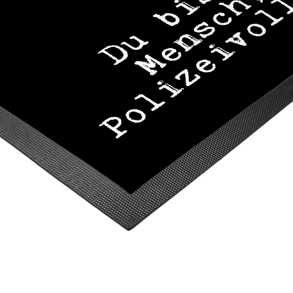 Fußmatte Polizeivollzugsbeamtin mit Herz Polizeivollzugsbeamte, Polizistin, Polizei Türvorleger, Schmutzmatte, Fußabtreter, Matte, Schmutzfänger, Fußabstreifer, Schmutzfangmatte, Türmatte, Motivfußmatte,  Haustürmatte, Vorleger  Beruf, Ausbildung, Jubiläum, Abschied, Rente, Kollege, Kollegin, Geschenk, Schenken, Arbeitskollege, Mitarbeiter, Firma, Danke, Dankeschön