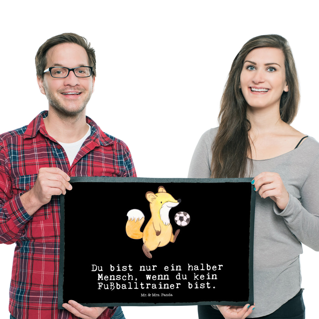 Fußmatte Fußballtrainer mit Herz Fußballtrainer, Fußballspiel, Glücksbringer, Verein Fußball,  Türvorleger, Schmutzmatte, Fußabtreter, Matte, Schmutzfänger, Fußabstreifer, Schmutzfangmatte, Türmatte, Motivfußmatte,  Haustürmatte, Vorleger  Beruf, Ausbildung, Jubiläum, Abschied, Rente, Kollege, Kollegin, Geschenk, Schenken, Arbeitskollege, Mitarbeiter, Firma, Danke, Dankeschön