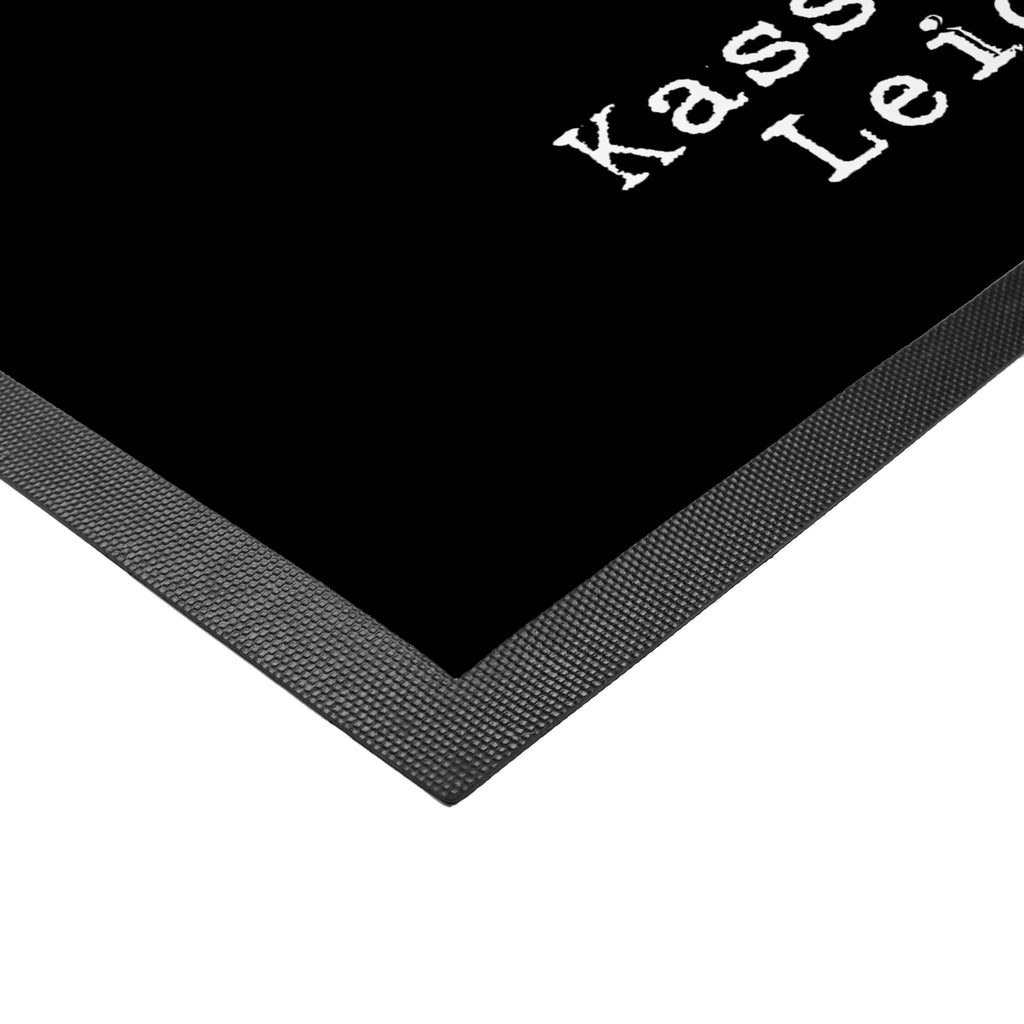 Fußmatte Kassiererin aus Leidenschaft Kassiererin, Kassenwartin, Mitarbeiterin Kasse,  Türvorleger, Schmutzmatte, Fußabtreter, Matte, Schmutzfänger, Fußabstreifer, Schmutzfangmatte, Türmatte, Motivfußmatte,  Haustürmatte, Vorleger  Beruf, Ausbildung, Jubiläum, Abschied, Rente, Kollege, Kollegin, Geschenk, Schenken, Arbeitskollege, Mitarbeiter, Firma, Danke, Dankeschön
