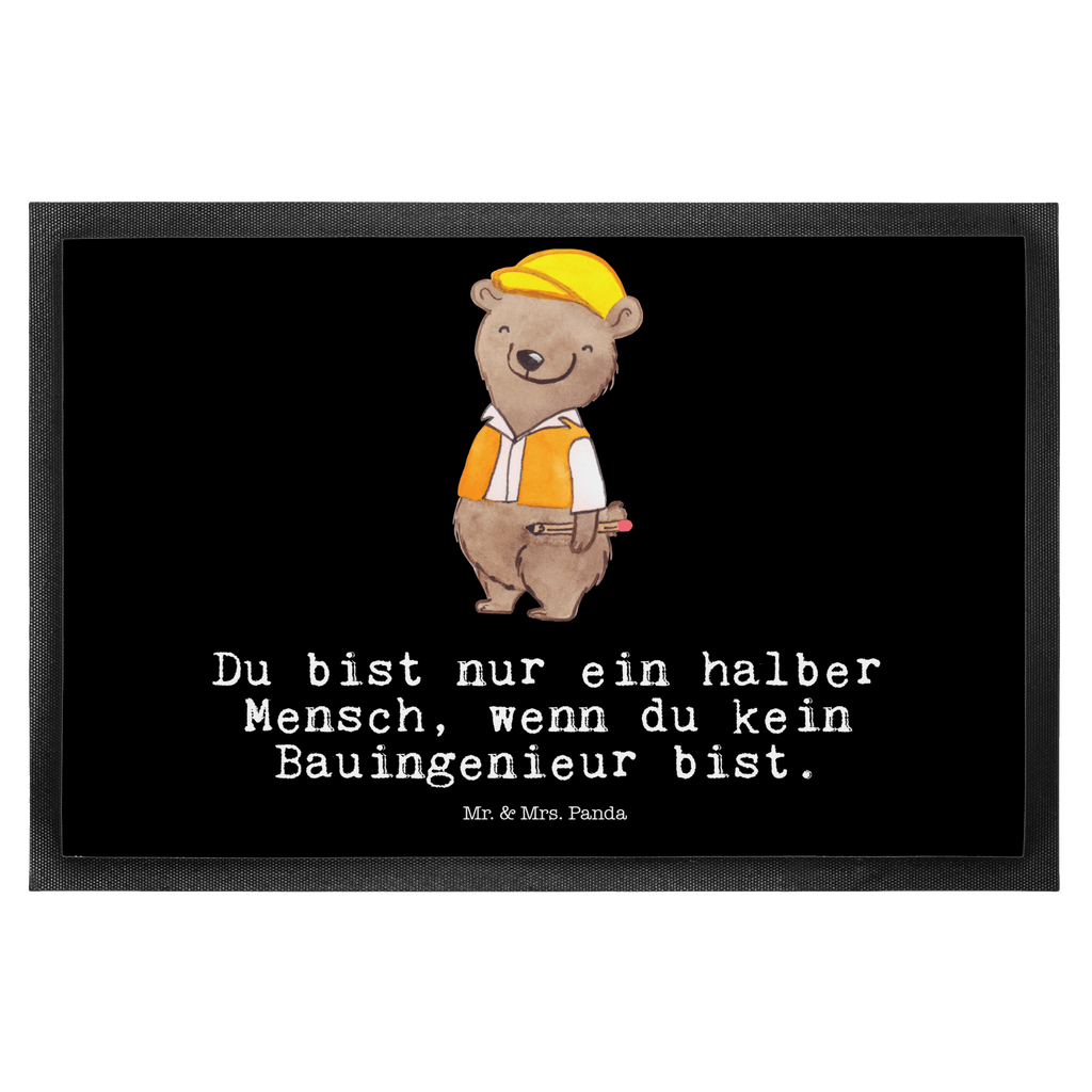 Fußmatte Bauingenieur mit Herz Bauingenieur, Statiker, Ingeniuer, Baustelle, Studium,  Türvorleger, Schmutzmatte, Fußabtreter, Matte, Schmutzfänger, Fußabstreifer, Schmutzfangmatte, Türmatte, Motivfußmatte,  Haustürmatte, Vorleger  Beruf, Ausbildung, Jubiläum, Abschied, Rente, Kollege, Kollegin, Geschenk, Schenken, Arbeitskollege, Mitarbeiter, Firma, Danke, Dankeschön