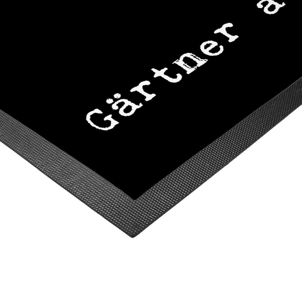 Fußmatte Gärtner aus Leidenschaft Gärtner, Gartenplaner, Gärtnerei, Gartenbau, Hobbygärtner, Garten- und Landschaftsbauer,  Türvorleger, Schmutzmatte, Fußabtreter, Matte, Schmutzfänger, Fußabstreifer, Schmutzfangmatte, Türmatte, Motivfußmatte,  Haustürmatte, Vorleger  Beruf, Ausbildung, Jubiläum, Abschied, Rente, Kollege, Kollegin, Geschenk, Schenken, Arbeitskollege, Mitarbeiter, Firma, Danke, Dankeschön