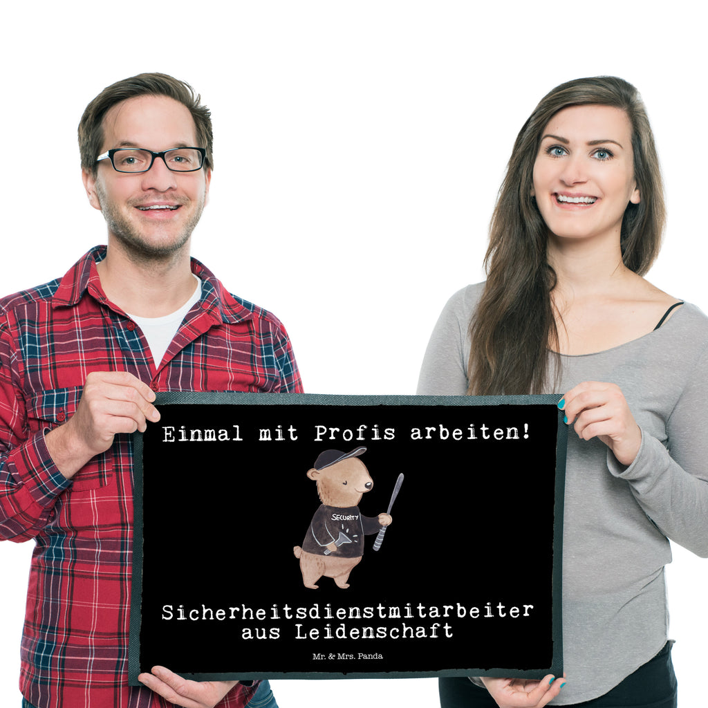Fußmatte Sicherheitsdienstmitarbeiter aus Leidenschaft Türvorleger, Schmutzmatte, Fußabtreter, Matte, Schmutzfänger, Fußabstreifer, Schmutzfangmatte, Türmatte, Motivfußmatte, Haustürmatte, Vorleger, Beruf, Ausbildung, Jubiläum, Abschied, Rente, Kollege, Kollegin, Geschenk, Schenken, Arbeitskollege, Mitarbeiter, Firma, Danke, Dankeschön