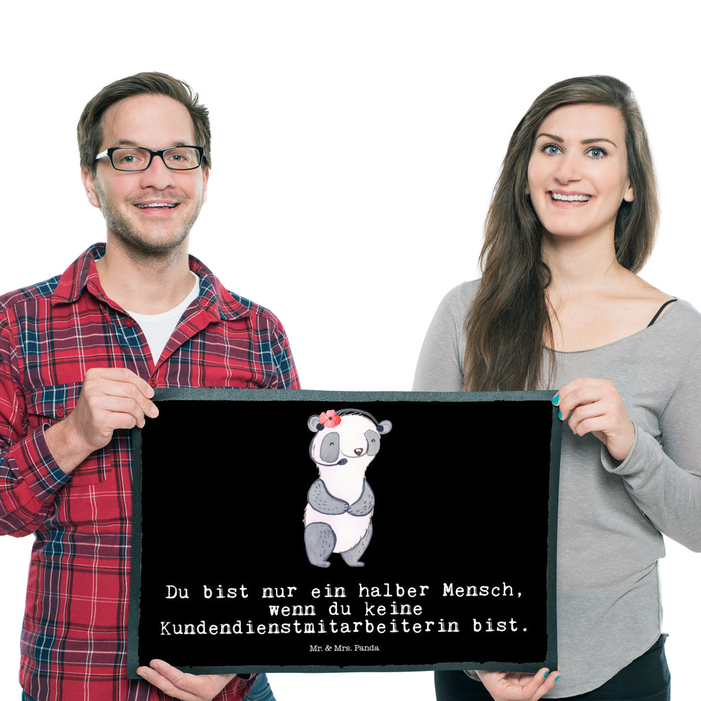 Fußmatte Kundendienstmitarbeiterin mit Herz Kundendienstmitarbeiterin, Callcenteragentin, customer service, backoffice mitarbeiter,  Türvorleger, Schmutzmatte, Fußabtreter, Matte, Schmutzfänger, Fußabstreifer, Schmutzfangmatte, Türmatte, Motivfußmatte,  Haustürmatte, Vorleger  Beruf, Ausbildung, Jubiläum, Abschied, Rente, Kollege, Kollegin, Geschenk, Schenken, Arbeitskollege, Mitarbeiter, Firma, Danke, Dankeschön