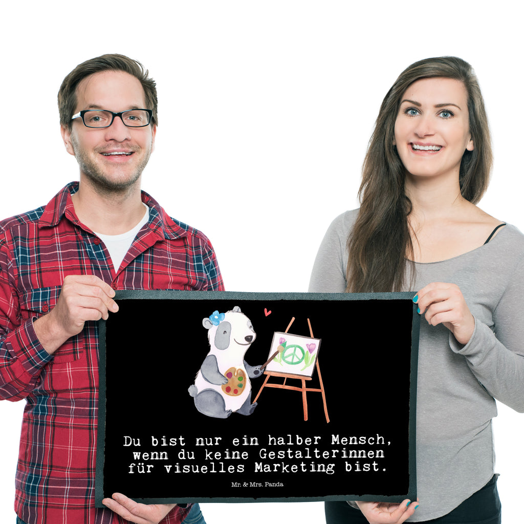 Fußmatte Gestalterinnen für visuelles Marketing mit Herz  Türvorleger, Schmutzmatte, Fußabtreter, Matte, Schmutzfänger, Fußabstreifer, Schmutzfangmatte, Türmatte, Motivfußmatte,  Haustürmatte, Vorleger  Beruf, Ausbildung, Jubiläum, Abschied, Rente, Kollege, Kollegin, Geschenk, Schenken, Arbeitskollege, Mitarbeiter, Firma, Danke, Dankeschön