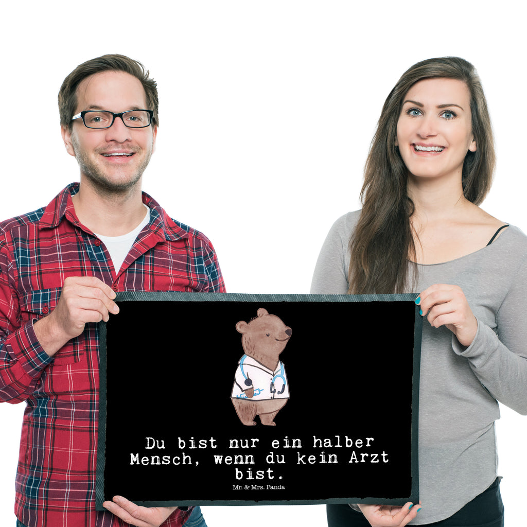 Fußmatte Arzt mit Herz Arzt, Hausarzt, Mediziner, Doktor, Medizinstudium, Doktortitel, Arztpraxis,  Türvorleger, Schmutzmatte, Fußabtreter, Matte, Schmutzfänger, Fußabstreifer, Schmutzfangmatte, Türmatte, Motivfußmatte,  Haustürmatte, Vorleger  Beruf, Ausbildung, Jubiläum, Abschied, Rente, Kollege, Kollegin, Geschenk, Schenken, Arbeitskollege, Mitarbeiter, Firma, Danke, Dankeschön