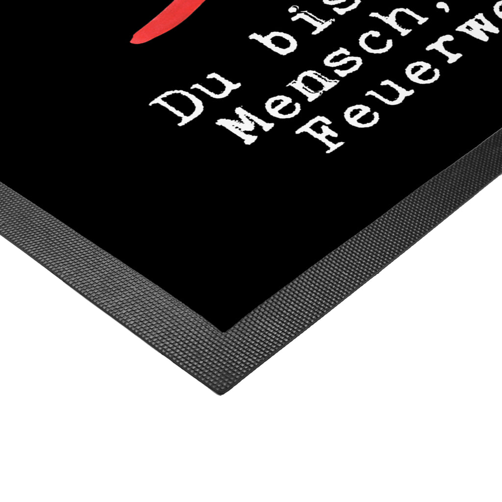 Fußmatte Feuerwehrfrau mit Herz Feuerwehrfrau, Feuerwehrhauptfrau, Brandschutz,  Feuerwehr, Ausbildung,  freiwillige Feuerwehr,  Türvorleger, Schmutzmatte, Fußabtreter, Matte, Schmutzfänger, Fußabstreifer, Schmutzfangmatte, Türmatte, Motivfußmatte,  Haustürmatte, Vorleger  Beruf, Ausbildung, Jubiläum, Abschied, Rente, Kollege, Kollegin, Geschenk, Schenken, Arbeitskollege, Mitarbeiter, Firma, Danke, Dankeschön