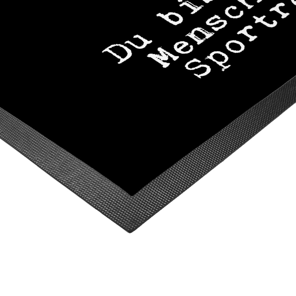 Fußmatte Sportreporter mit Herz Türvorleger, Schmutzmatte, Fußabtreter, Matte, Schmutzfänger, Fußabstreifer, Schmutzfangmatte, Türmatte, Motivfußmatte, Haustürmatte, Vorleger, Beruf, Ausbildung, Jubiläum, Abschied, Rente, Kollege, Kollegin, Geschenk, Schenken, Arbeitskollege, Mitarbeiter, Firma, Danke, Dankeschön