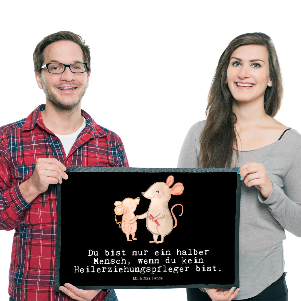 Fußmatte Heilerziehungspfleger mit Herz Heilerziehungspfleger, Heilpädagoge, Ausbildung Türvorleger, Schmutzmatte, Fußabtreter, Matte, Schmutzfänger, Fußabstreifer, Schmutzfangmatte, Türmatte, Motivfußmatte,  Haustürmatte, Vorleger  Beruf, Ausbildung, Jubiläum, Abschied, Rente, Kollege, Kollegin, Geschenk, Schenken, Arbeitskollege, Mitarbeiter, Firma, Danke, Dankeschön
