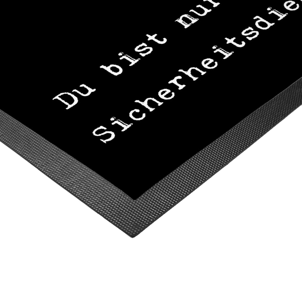 Fußmatte Sicherheitsdienstmitarbeiterin mit Herz  Türvorleger, Schmutzmatte, Fußabtreter, Matte, Schmutzfänger, Fußabstreifer, Schmutzfangmatte, Türmatte, Motivfußmatte,  Haustürmatte, Vorleger  Beruf, Ausbildung, Jubiläum, Abschied, Rente, Kollege, Kollegin, Geschenk, Schenken, Arbeitskollege, Mitarbeiter, Firma, Danke, Dankeschön