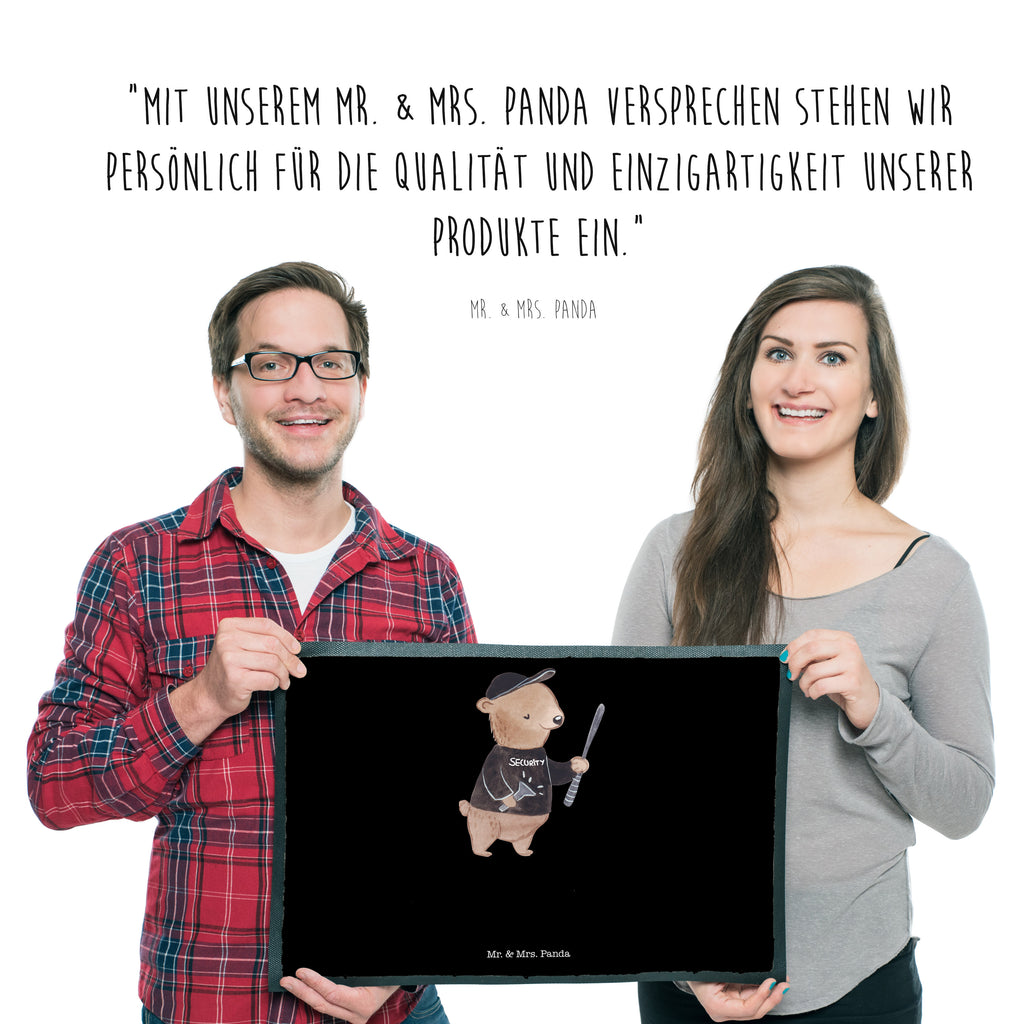 Fußmatte Security Mitarbeiter mit Herz  Türvorleger, Schmutzmatte, Fußabtreter, Matte, Schmutzfänger, Fußabstreifer, Schmutzfangmatte, Türmatte, Motivfußmatte,  Haustürmatte, Vorleger  Beruf, Ausbildung, Jubiläum, Abschied, Rente, Kollege, Kollegin, Geschenk, Schenken, Arbeitskollege, Mitarbeiter, Firma, Danke, Dankeschön