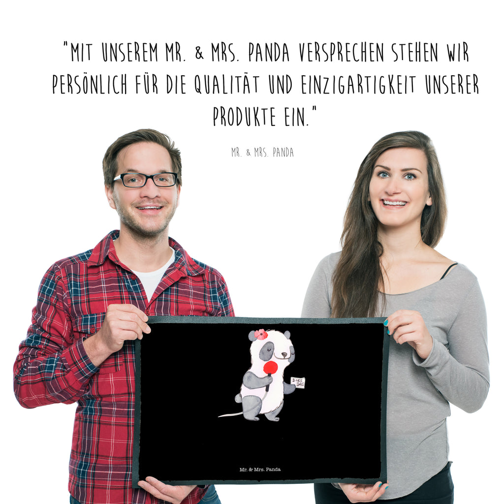 Fußmatte Sportreporterin mit Herz  Türvorleger, Schmutzmatte, Fußabtreter, Matte, Schmutzfänger, Fußabstreifer, Schmutzfangmatte, Türmatte, Motivfußmatte,  Haustürmatte, Vorleger  Beruf, Ausbildung, Jubiläum, Abschied, Rente, Kollege, Kollegin, Geschenk, Schenken, Arbeitskollege, Mitarbeiter, Firma, Danke, Dankeschön