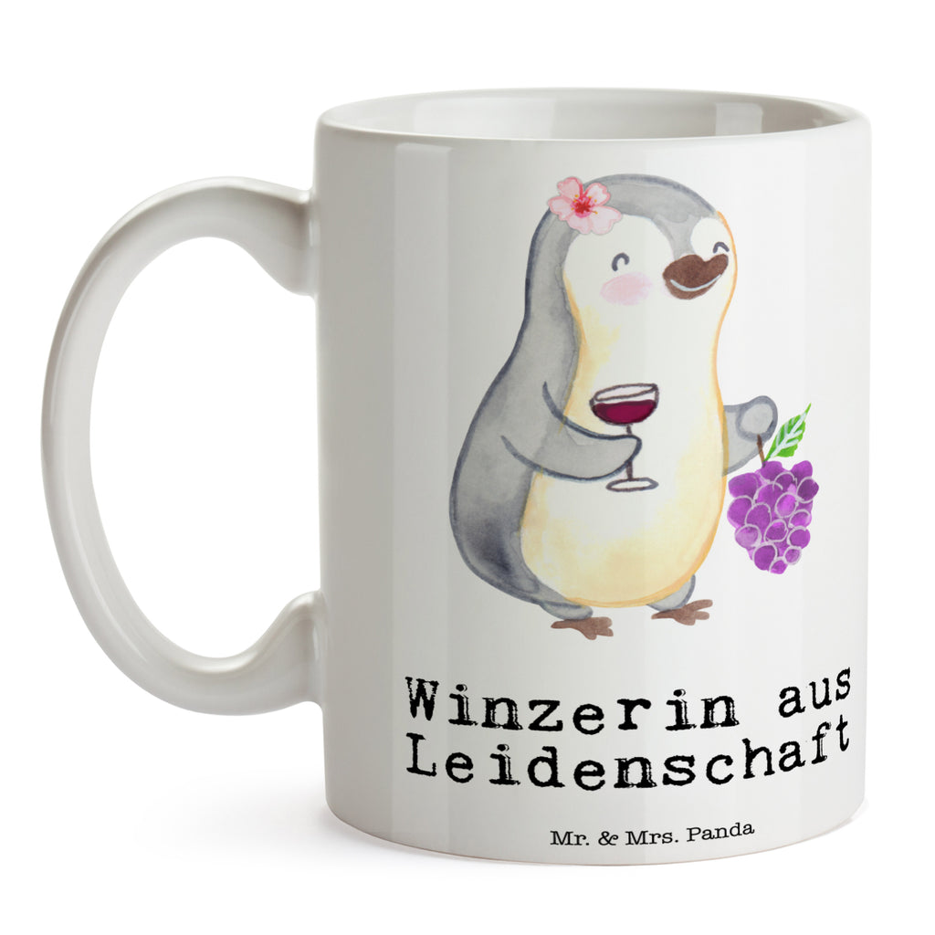 Tasse Winzerin aus Leidenschaft  Becher, Kaffeetasse, Kaffeebecher, Tee, Frühstück, Büro  Beruf, Ausbildung, Jubiläum, Abschied, Rente, Kollege, Kollegin, Geschenk, Schenken, Arbeitskollege, Mitarbeiter, Firma, Danke, Dankeschön