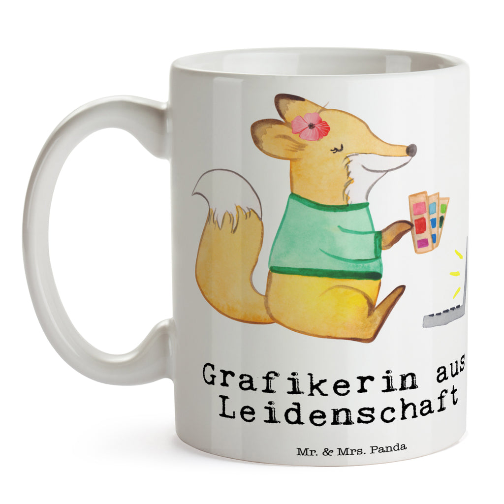 Tasse Grafikerin aus Leidenschaft Grafikerin, Designer, Mediengestalter, Grafikdesignerin,  Becher, Kaffeetasse, Kaffeebecher, Tee, Frühstück, Büro  Beruf, Ausbildung, Jubiläum, Abschied, Rente, Kollege, Kollegin, Geschenk, Schenken, Arbeitskollege, Mitarbeiter, Firma, Danke, Dankeschön