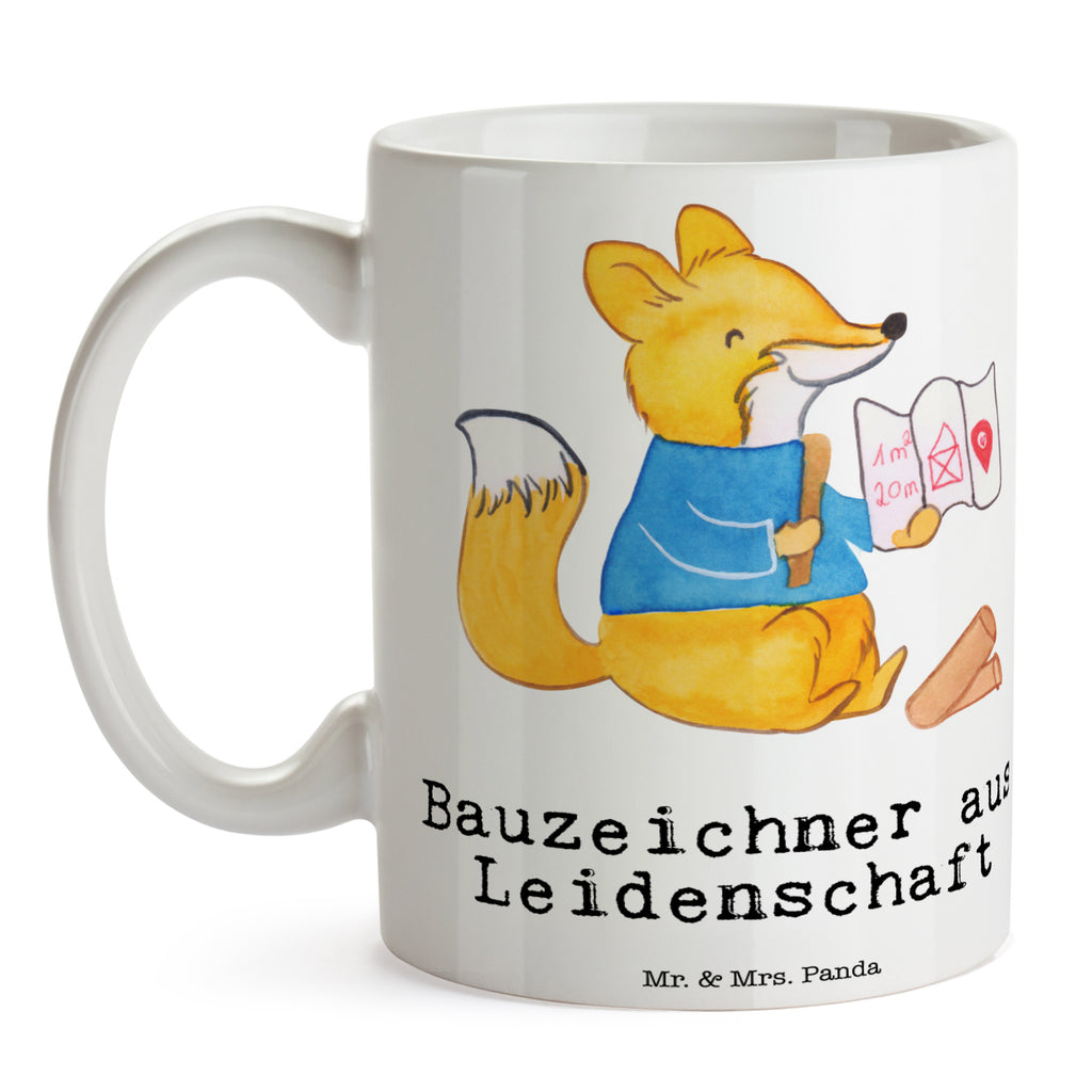 Tasse Bauzeichner aus Leidenschaft  Becher, Kaffeetasse, Kaffeebecher, Tee, Frühstück, Büro  Beruf, Ausbildung, Jubiläum, Abschied, Rente, Kollege, Kollegin, Geschenk, Schenken, Arbeitskollege, Mitarbeiter, Firma, Danke, Dankeschön