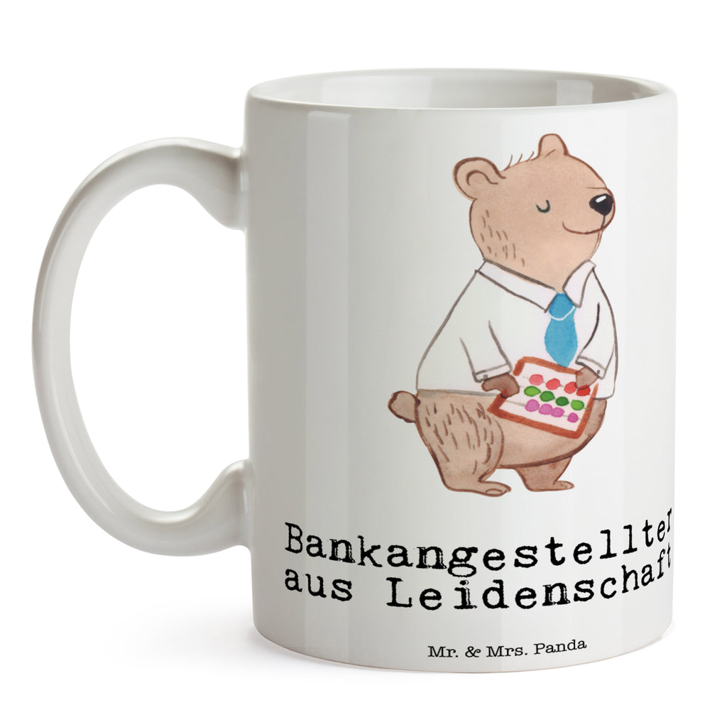 Tasse Bankangestellter aus Leidenschaft Bankangestellter, Bankfachmann, Bänker, Bankberater Becher, Kaffeetasse, Kaffeebecher, Tee, Frühstück, Büro  Beruf, Ausbildung, Jubiläum, Abschied, Rente, Kollege, Kollegin, Geschenk, Schenken, Arbeitskollege, Mitarbeiter, Firma, Danke, Dankeschön