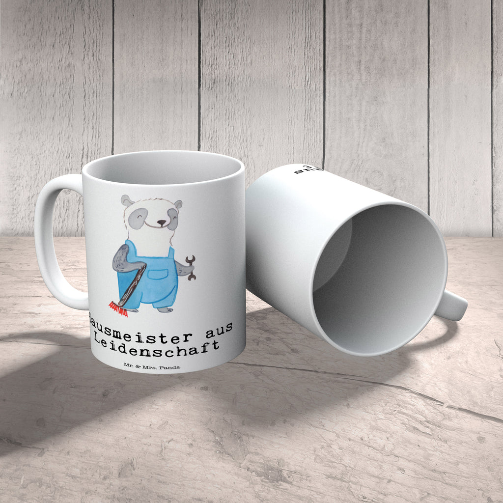Tasse Hausmeister aus Leidenschaft Hausmeister, Concierge,
Hausverwalter,  Facility Manager  Becher, Kaffeetasse, Kaffeebecher, Tee, Frühstück, Büro  Beruf, Ausbildung, Jubiläum, Abschied, Rente, Kollege, Kollegin, Geschenk, Schenken, Arbeitskollege, Mitarbeiter, Firma, Danke, Dankeschön