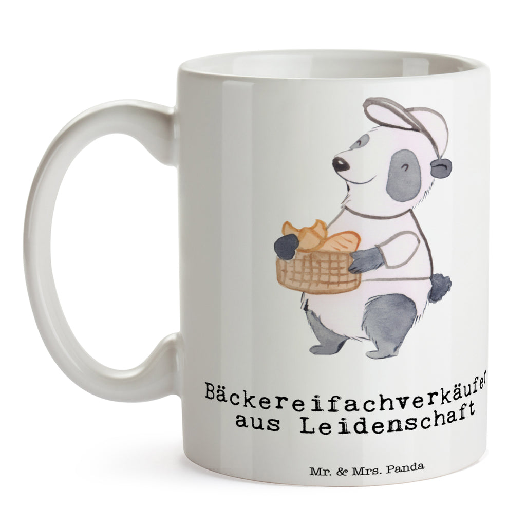 Tasse Bäckereifachverkäufer aus Leidenschaft Bäckereifachverkäufer, Backwarenverkäufer, Bäckerei, Backstube, Bäckerladen, Brotmanufaktur,  Becher, Kaffeetasse, Kaffeebecher, Tee, Frühstück, Büro  Beruf, Ausbildung, Jubiläum, Abschied, Rente, Kollege, Kollegin, Geschenk, Schenken, Arbeitskollege, Mitarbeiter, Firma, Danke, Dankeschön