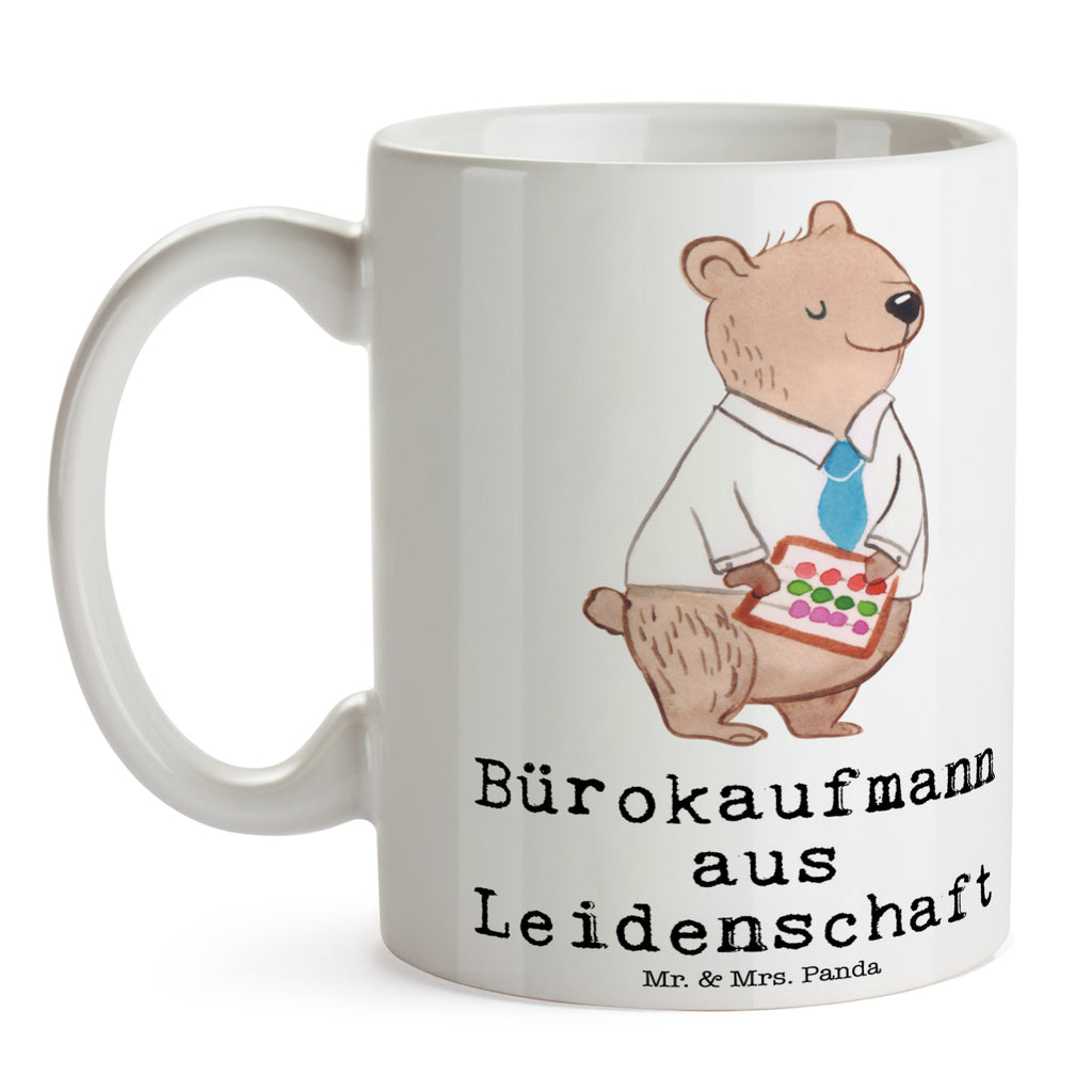 Tasse Bürokaufmann aus Leidenschaft Bürokaufmann, Kaufmann für Büromanagement,  Becher, Kaffeetasse, Kaffeebecher, Tee, Frühstück, Büro  Beruf, Ausbildung, Jubiläum, Abschied, Rente, Kollege, Kollegin, Geschenk, Schenken, Arbeitskollege, Mitarbeiter, Firma, Danke, Dankeschön