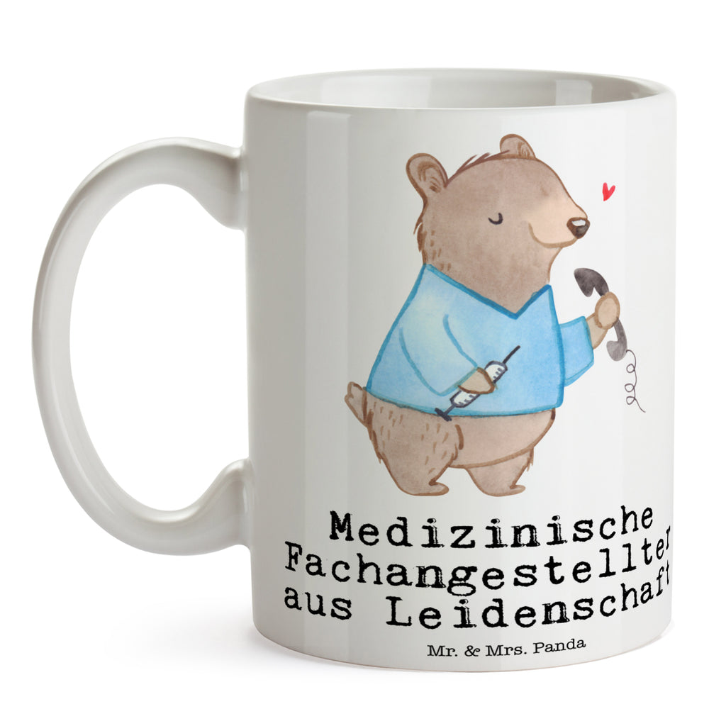 Tasse Medizinische Fachangestellter aus Leidenschaft Arzthelfer, Medizinischer Fachangestellter, Sprechstundenhilfe,  Becher, Kaffeetasse, Kaffeebecher, Tee, Frühstück, Büro  Beruf, Ausbildung, Jubiläum, Abschied, Rente, Kollege, Kollegin, Geschenk, Schenken, Arbeitskollege, Mitarbeiter, Firma, Danke, Dankeschön